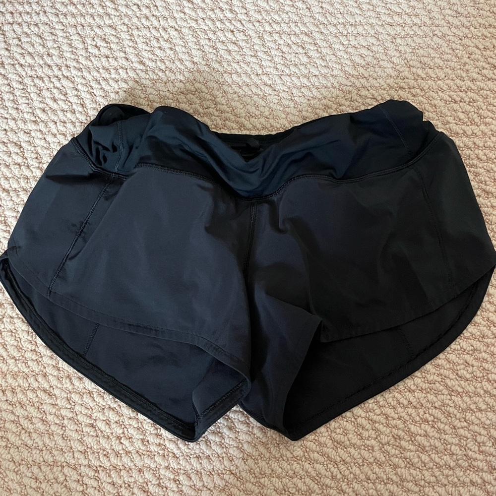 Lululemon Athletica Black Athletic Shorts Lightweight Relaxed Fit